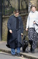 EMMA CORRIN Out with Her Dog in London 02/24/2021