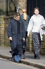 EMMA CORRIN Out with Her Dog in London 02/24/2021