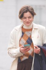 EMMA CORRIN Out with Her Dog Spencer in Primrose Hill 02/06/2021