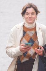 EMMA CORRIN Out with Her Dog Spencer in Primrose Hill 02/06/2021