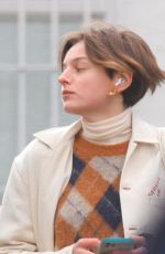EMMA CORRIN Out with Her Dog Spencer in Primrose Hill 02/06/2021