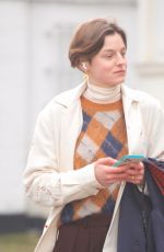 EMMA CORRIN Out with Her Dog Spencer in Primrose Hill 02/06/2021