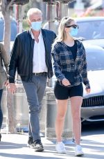 EMMA KROKDAL and Dolph Lundgren at Sunset Plaza in Los Angeles 02/25/2021