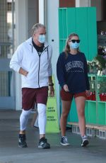 EMMA KROKDAL and Dolph Lundgren Shopping at Whole Foods in West Hollywood 02/18/2021