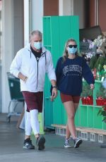 EMMA KROKDAL and Dolph Lundgren Shopping at Whole Foods in West Hollywood 02/18/2021