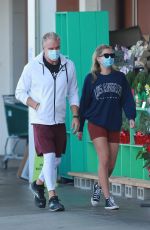 EMMA KROKDAL and Dolph Lundgren Shopping at Whole Foods in West Hollywood 02/18/2021