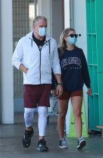 EMMA KROKDAL and Dolph Lundgren Shopping at Whole Foods in West Hollywood 02/18/2021