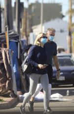 EMMA KROKDAL and Dolph LundgrenLeaves a Gym in Venice 02/23/2021