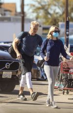 EMMA KROKDAL and Dolph LundgrenLeaves a Gym in Venice 02/23/2021