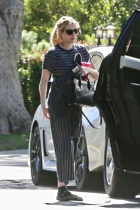 EMMA ROBERTS Out and About in Los Angeles 02/20/2021