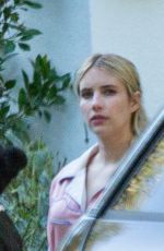 EMMA ROBERTS Outside Her Home in Los Angeles 02/24/2021