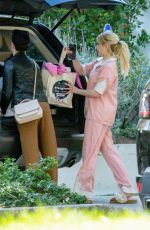 EMMA ROBERTS Outside Her Home in Los Angeles 02/24/2021