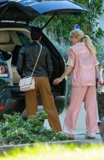 EMMA ROBERTS Outside Her Home in Los Angeles 02/24/2021
