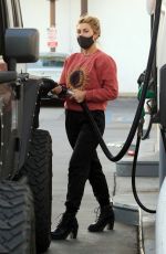 EMMA SLATER at a Gas Station in Studio City 02/19/2021