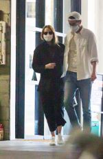 EMMA STONE Leaves a Medical Building in Los Angeles 02/26/2021