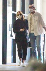 EMMA STONE Leaves a Medical Building in Los Angeles 02/26/2021