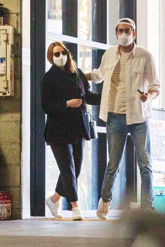 EMMA STONE Leaves a Medical Building in Los Angeles 02/26/2021