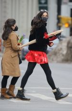 FAMKE JANSSEN Out in New York 02/15/2021
