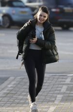 FAYE BROOKE Leaves Dancing On Ice Rehersal in London 02/05/2021