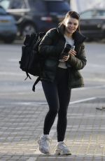 FAYE BROOKE Leaves Dancing On Ice Rehersal in London 02/05/2021
