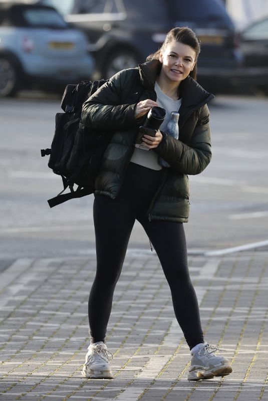 FAYE BROOKE Leaves Dancing On Ice Rehersal in London 02/05/2021