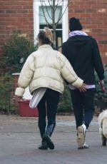 FERNE MCCANN and Jack Padgett Out with Their Dog in Essex 02/15/2021