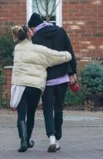 FERNE MCCANN and Jack Padgett Out with Their Dog in Essex 02/15/2021