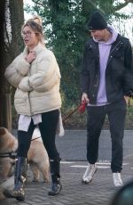 FERNE MCCANN and Jack Padgett Out with Their Dog in Essex 02/15/2021