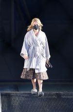 FLORENCE PUGH on the Set of Don