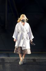 FLORENCE PUGH on the Set of Don