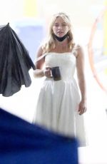 FLORENCE PUGH on the Set of Don