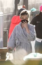 FLORENCE PUGH on the Set of Don
