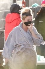 FLORENCE PUGH on the Set of Don
