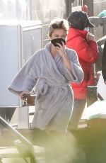FLORENCE PUGH on the Set of Don