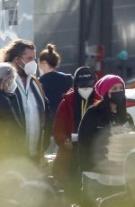 FLORENCE PUGH on the Set of Don