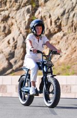 FLORENCE PUGH Out Riding a Electric Bike in Los Angeles 02/20/2021