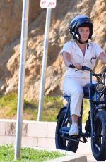 FLORENCE PUGH Out Riding a Electric Bike in Los Angeles 02/20/2021