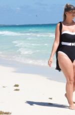 FRANKIE ESSEX in Swimsuit at a Beach in Tulum 02/05/2021