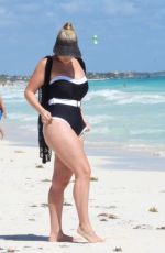FRANKIE ESSEX in Swimsuit at a Beach in Tulum 02/05/2021