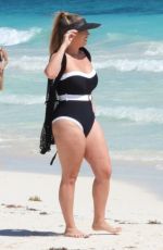 FRANKIE ESSEX in Swimsuit at a Beach in Tulum 02/05/2021