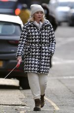 GEORGIA TOFFOLO Out with Her Dog in London 02/10/2021