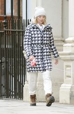 GEORGIA TOFFOLO Out with Her Dog in London 02/10/2021