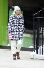 GEORGIA TOFFOLO Out with Her Dog in London 02/10/2021