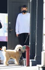 GEORGINA BURKE Out with Her Dog in New York 02/04/2021