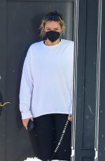 GEORGINA BURKE Out with Her Dog in New York 02/04/2021