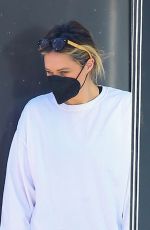 GEORGINA BURKE Out with Her Dog in New York 02/04/2021
