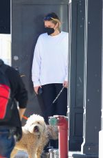 GEORGINA BURKE Out with Her Dog in New York 02/04/2021