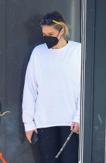 GEORGINA BURKE Out with Her Dog in New York 02/04/2021