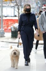 GEORGINA BURKE Out with Her Dog in New York" 02/16/2021