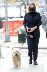 GEORGINA BURKE Out with Her Dog in New York" 02/16/2021